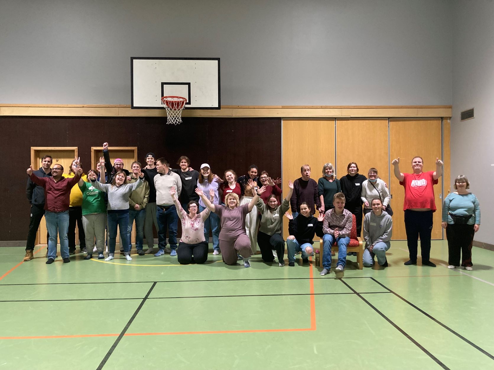 Klubbkveld på Vefsn Folkehøgskole Toppen med elever og deltakere.